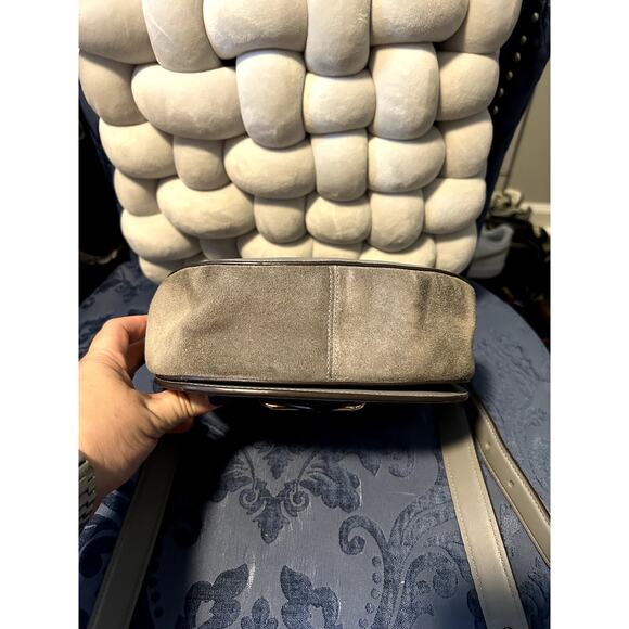 Coach Morgan Saddle Bag Granite Grey CF316 - Picture 7 of 9